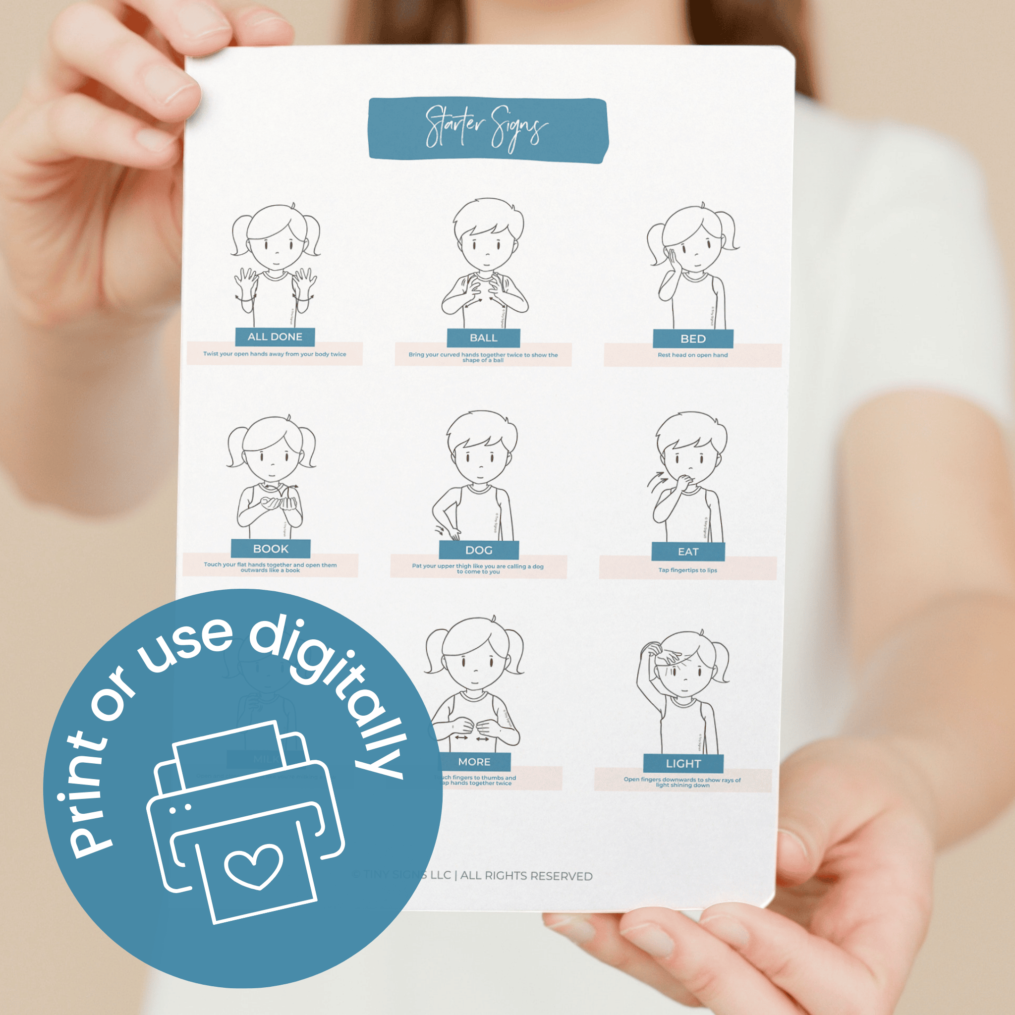 Baby Sign Language Printables: Ultimate Collection – Tiny Signs Shop